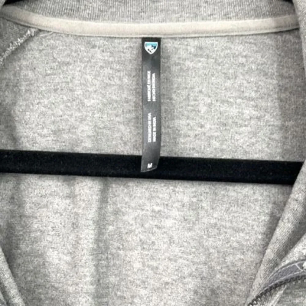 Kuhl Heather Gray Full Zip Organic Cotton Thumbhole Brava Hoody Medium - Picture 2 of 11